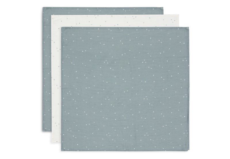 Jollein Cloth Muslin 70x70cm Twinkling Sea Green (3pack) - Image 1